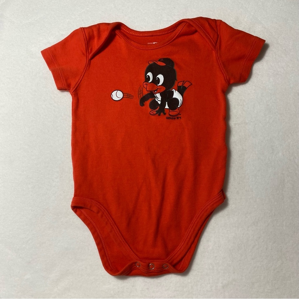 Baltimore Orioles‎ MLB GEN2 Baby Size 24 M Months One-piece Bodysuit Orange